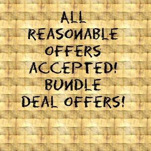 All reasonable offers accepted!